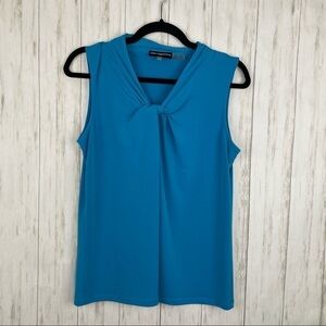 Karl Lagerfeld blue knotted tank